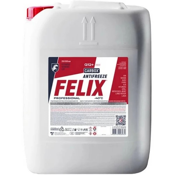 Антифриз FELIX Carbox-40 G12 красный 20кг 430206159