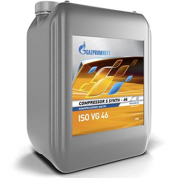 Масло компрессорное ГАЗПРОМНЕФТЬ Compressor S Synth-46 20л 253720017