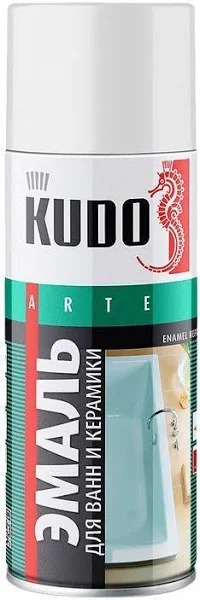 Краска KUDO эмаль для ванн белая 520мл KU-1301
