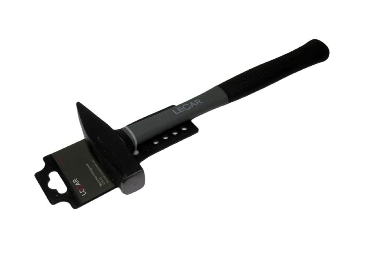 Молоток с фиберглассовой ручкой 0,4кг LECAR LECAR000022514