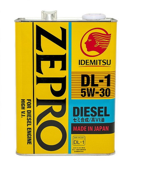 Масло моторное IDEMITSU Zepro Diesel DL-1 5W-30, 4 л