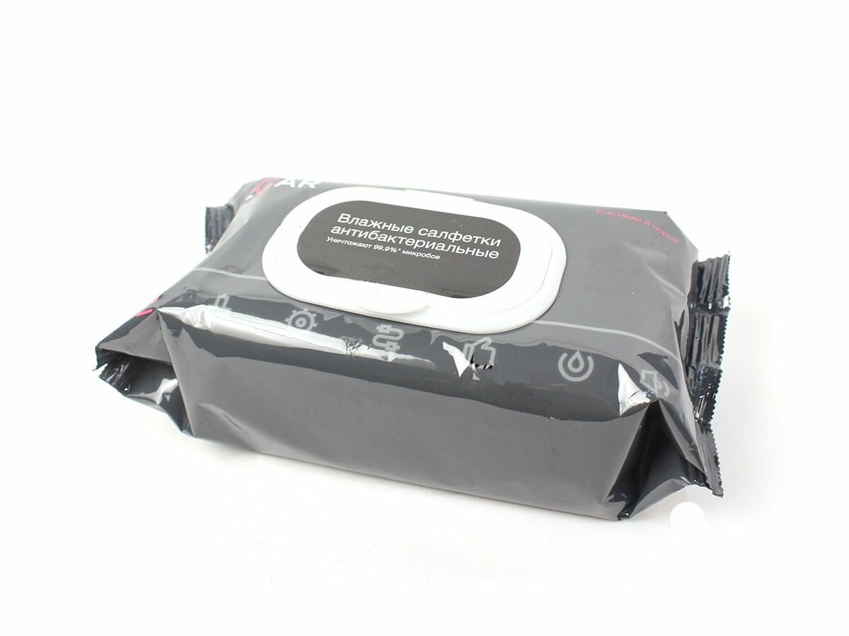 Салфетки LECAR антибактериальные 100шт  (пластиковый клапан) LECAR000045112