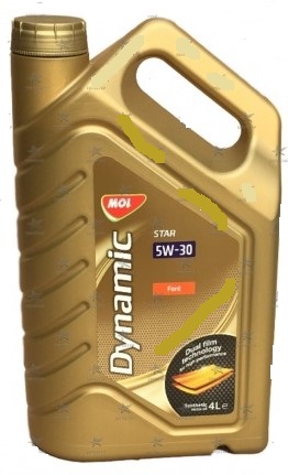Масло моторное MOL DYNAMIC STAR 5W30 4L API SL, A1/B1 12, A5/B5 16, FORD WSS M2C913 С/D 13301151