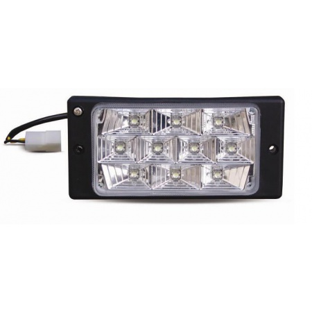 Фара противотуманная прямоугольная AVS PF-174L светодиод 10LED к-кт 2шт (LADA 2110-2112)