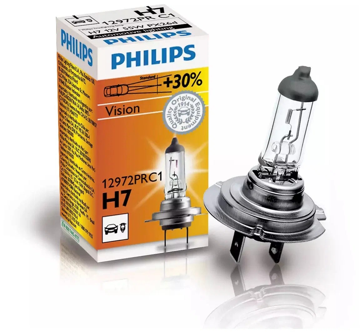 Лампа Н7 12-55 PHILIPS PREMIUM +30 12972PRC1 