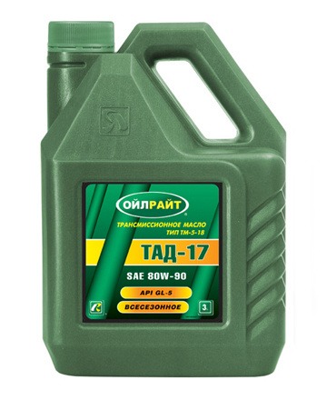 Масло трансмиссионное OILRIGHT ТАД-17 (ТМ5-18)  3л
