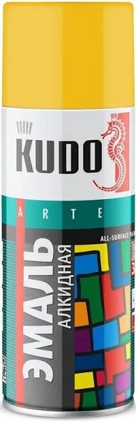 Краска KUDO желтая 520мл KU-1013