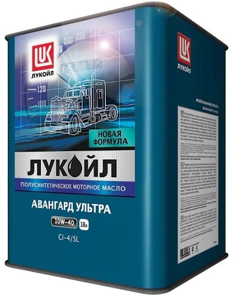 Масло моторное ЛУКОЙЛ Авангард УЛЬТРА 10W-40 п/синт. 18л 1559625
