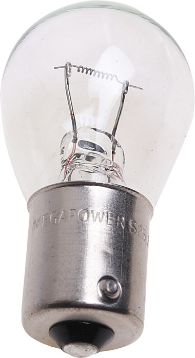 Лампа 24-21 (1конт. большая) MEGAPOWER P21W BA15s Standart370-33-054