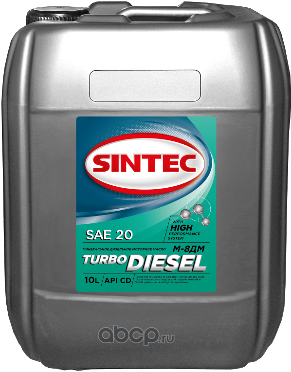 Масло моторное SINTEC Тurbo Diesel М-8ДМ API CD 10л