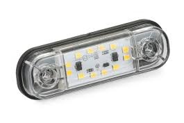 Фонарь габаритный SLIM SAMSUNG 12LED белый 12-24В