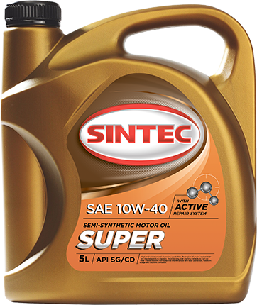 Масло моторное SINTEC SUPER 10W40 п/синт. 4л 801887